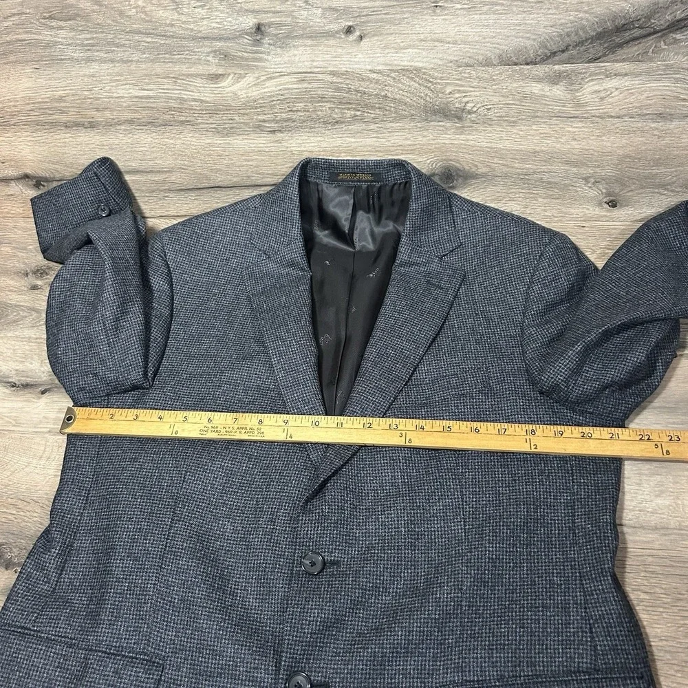 Jos A Bank Reserve Sport Coat Blazer 100% Wool 42S Reda Navy/grey Never Worn